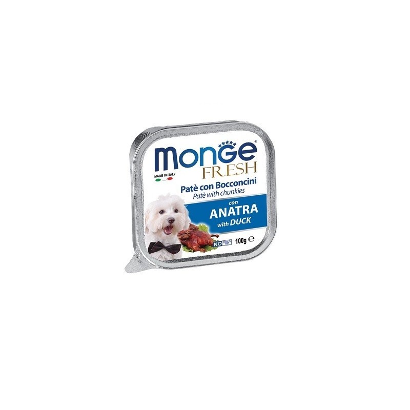 Monge SUPERPREMIUM Fresh Patè e bocconcini con anatra 100 gr