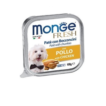 Monge SUPERPREMIUM Fresh Patè e bocconcini con pollo 100 gr