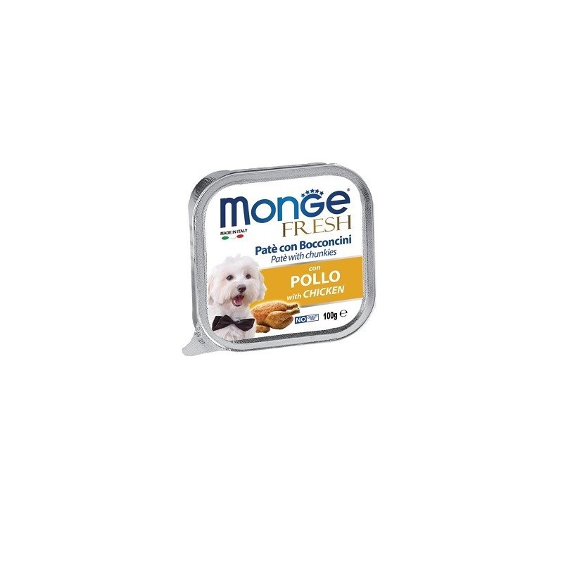 Monge SUPERPREMIUM Fresh Patè e bocconcini con pollo 100 gr