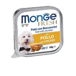 Monge SUPERPREMIUM Fresh Patè e bocconcini con pollo 100 gr