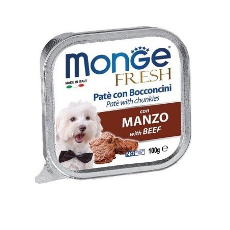 Monge SUPERPREMIUM Fresh Patè e bocconcini con manzo 100 gr