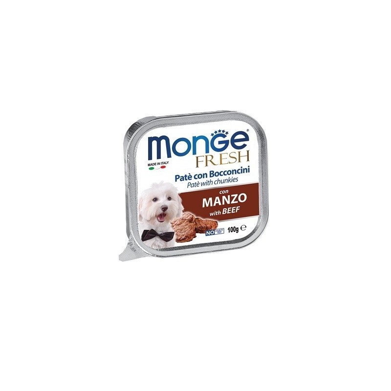 Monge SUPERPREMIUM Fresh Patè e bocconcini con manzo 100 gr