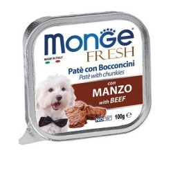 Monge SUPERPREMIUM Fresh Patè e bocconcini con manzo 100 gr