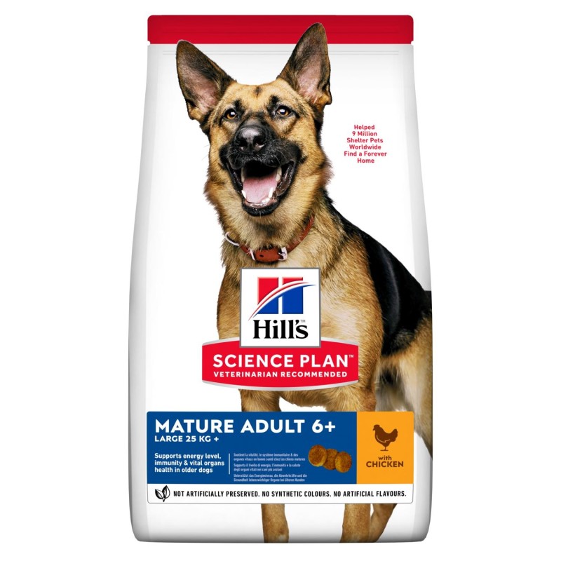 Hill's Science Plan Canine Mature Adult 6+ Active Longevity Large Breed con pollo 12 Kg secco