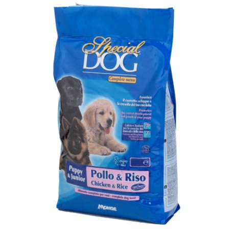 Monge SPECIAL DOG Crocchette Puppy & Junior con pollo e riso da 4 kg