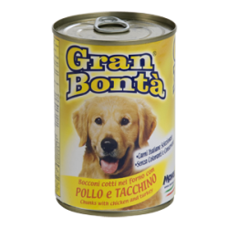 Monge GRAN BONTÀ Bocconi con pollo e tacchino 400 gr 