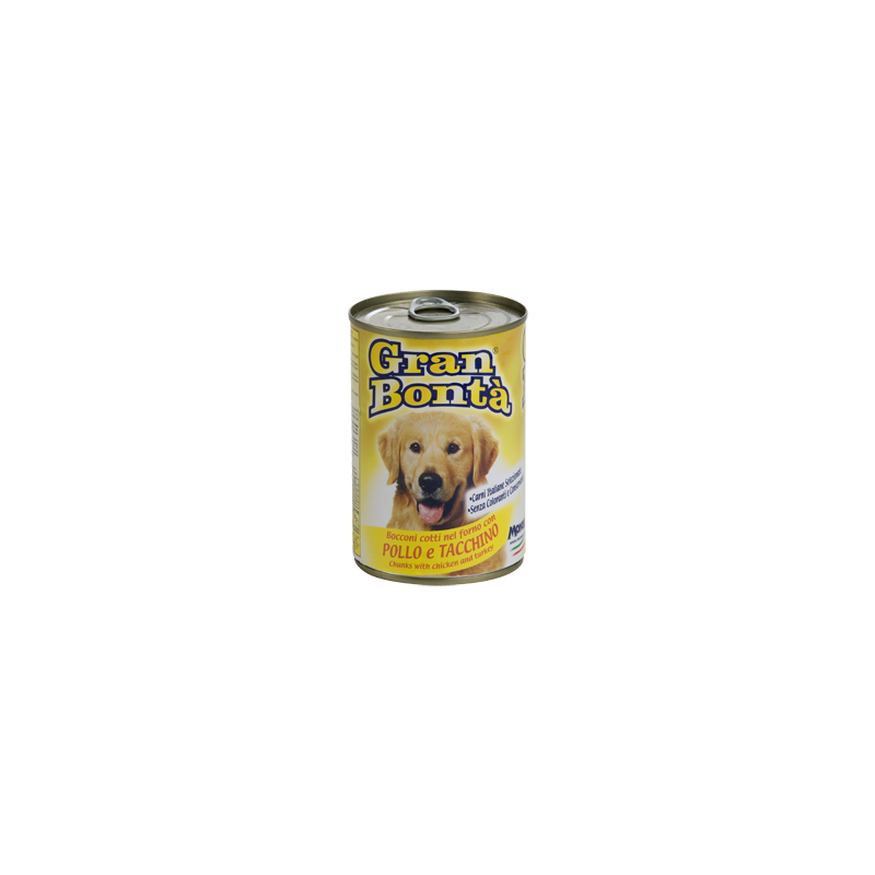 Monge GRAN BONTÀ  Bocconi con pollo e tacchino 1230 gr 