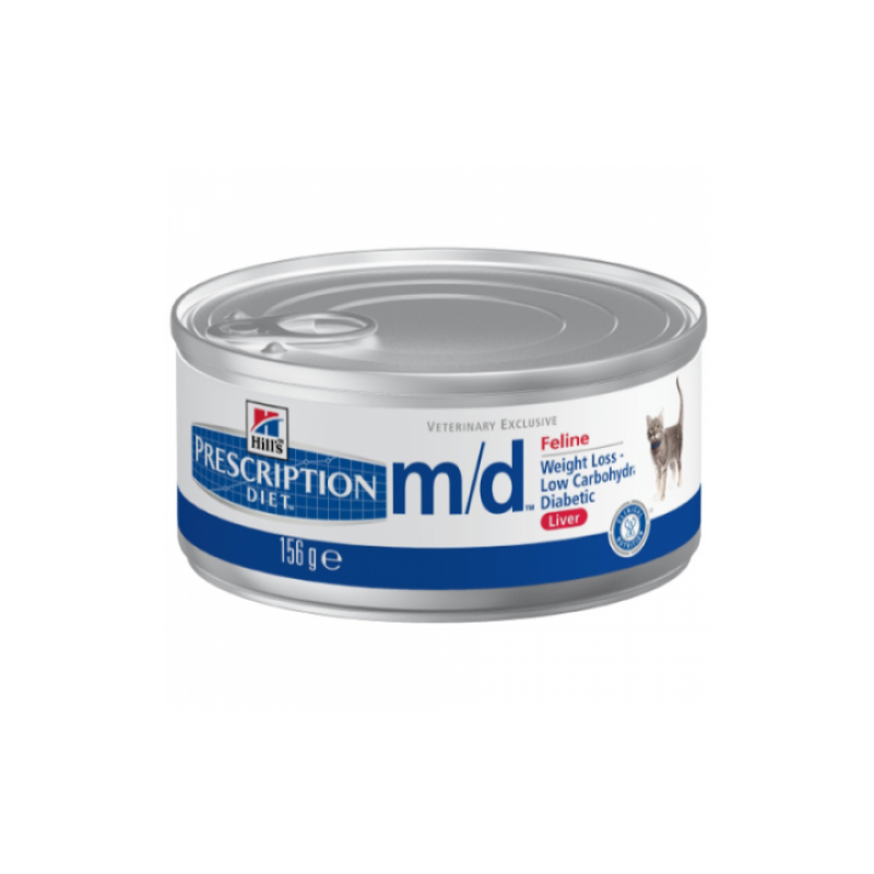 Hill's Prescription Diet m/d Feline pezzettini con fegato 156gr umido