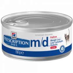 Hill's Prescription Diet m/d Feline pezzettini con fegato 156gr umido