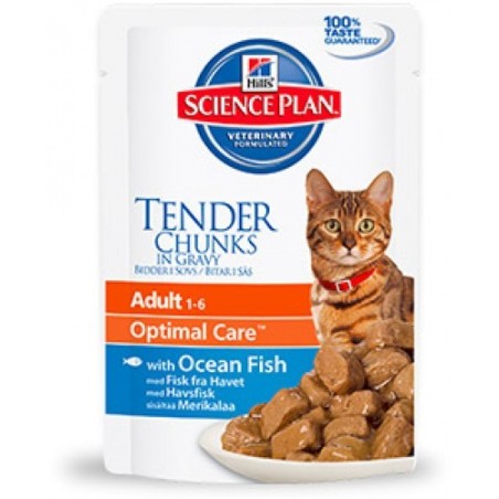 Hill's Science Plan Feline Adult Optimal care Con Pesce Oceanico 85gr Bustina umido