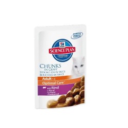 Hill's Science Plan Feline Adult Teneri Bocconcini in Salsa al Manzo 85gr Bustina umido