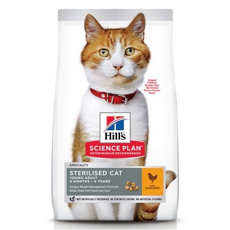 Hill's Science Plan Feline Sterilised Cat Adult Pollo 1,5kg