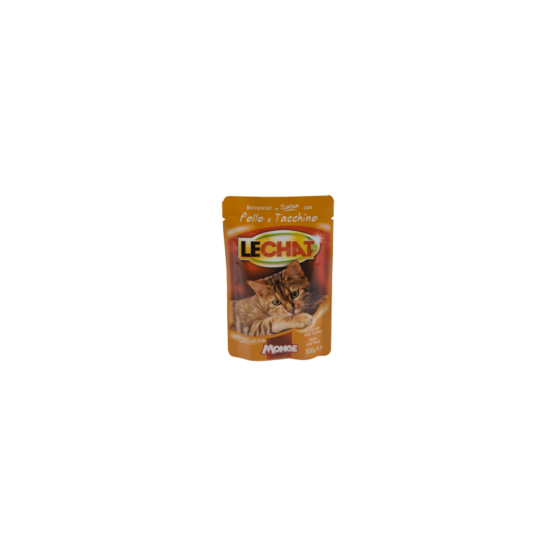 Monge Lechat buste Bocconcini in Salsa con Pollo e Tacchino 100 gr