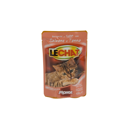 Monge Lechat buste Bocconcini in Salsa con salmone e tonno 100 gr