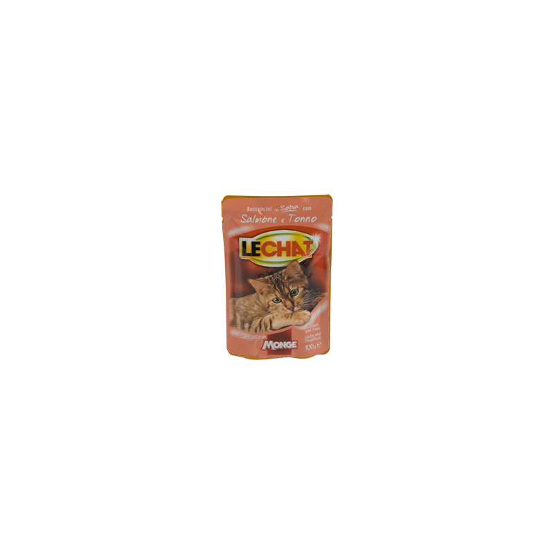 Monge Lechat buste Bocconcini in Salsa con salmone e tonno 100 gr