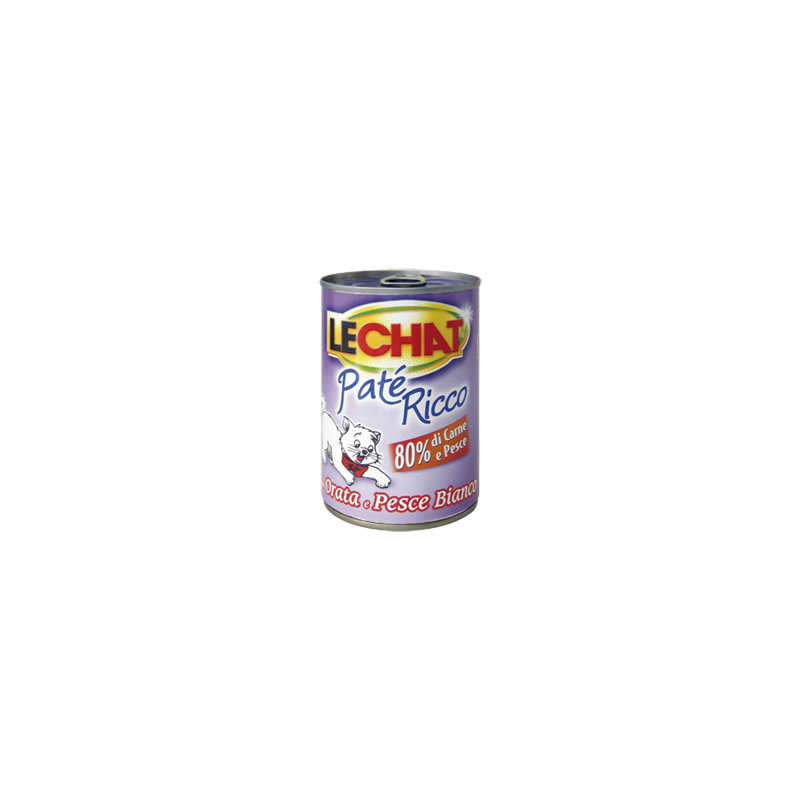 Monge Lechat Patè Ricco Paté con orata e pesce bianco 400 gr