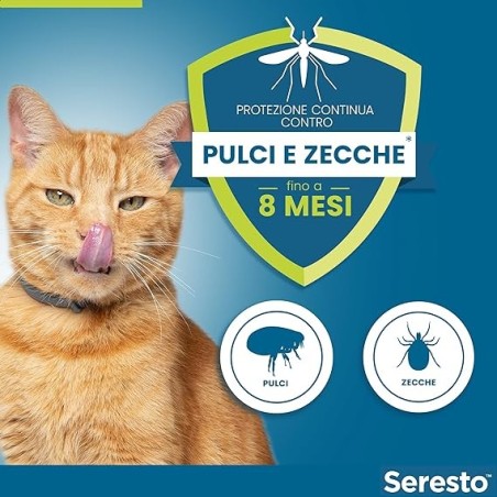 Bayer Elanco Seresto collare per gatti 38 cm collare antiparassitario a partire da 2 CONFEZIONI il prezzo+ sped. scende a € 25,1