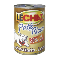 Monge Lechat Patè Ricco Paté con prosciutto e lepre 400 gr