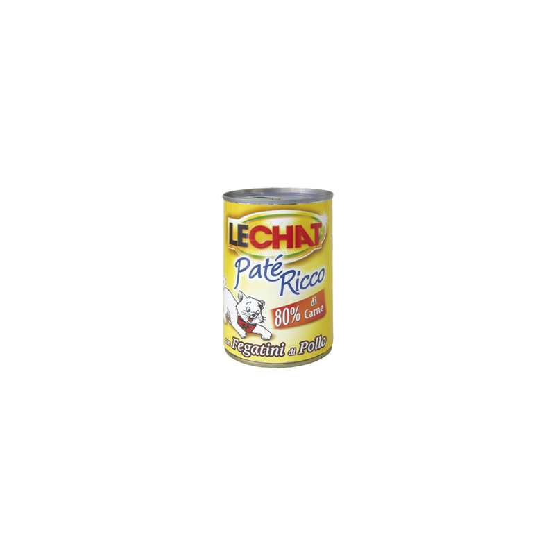Monge Lechat Patè Ricco Paté con fegatini di pollo 400 gr