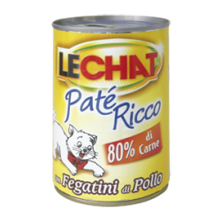 Monge Lechat Patè Ricco Paté con fegatini di pollo 400 gr