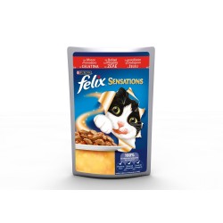 Purina Felix Sensations con Manzo in gelatina con Pomodoro