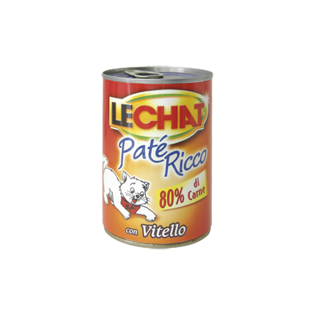 Monge Lechat Patè Ricco Paté con vitello 400 gr