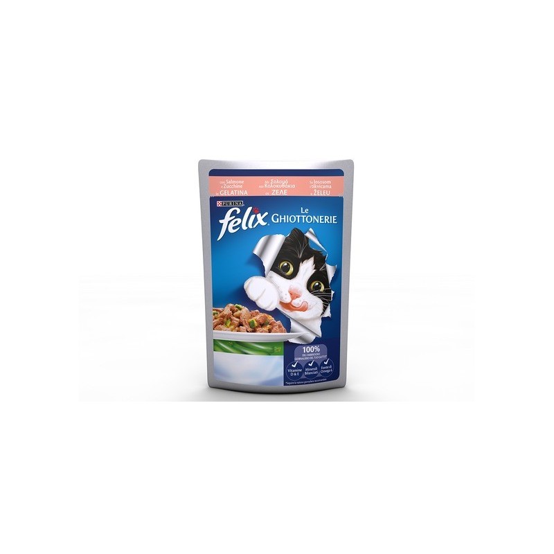 Purina Felix le Ghiottonerie con Salmone e zucchine