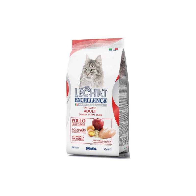 Monge Lechat Excellence Adult Pollo da 1,5 Kg