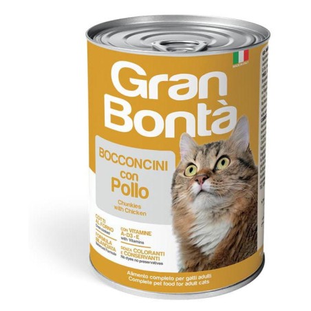Monge GRAN BONTÀ  Bocconcini con Pollo da gr 400 per gatto