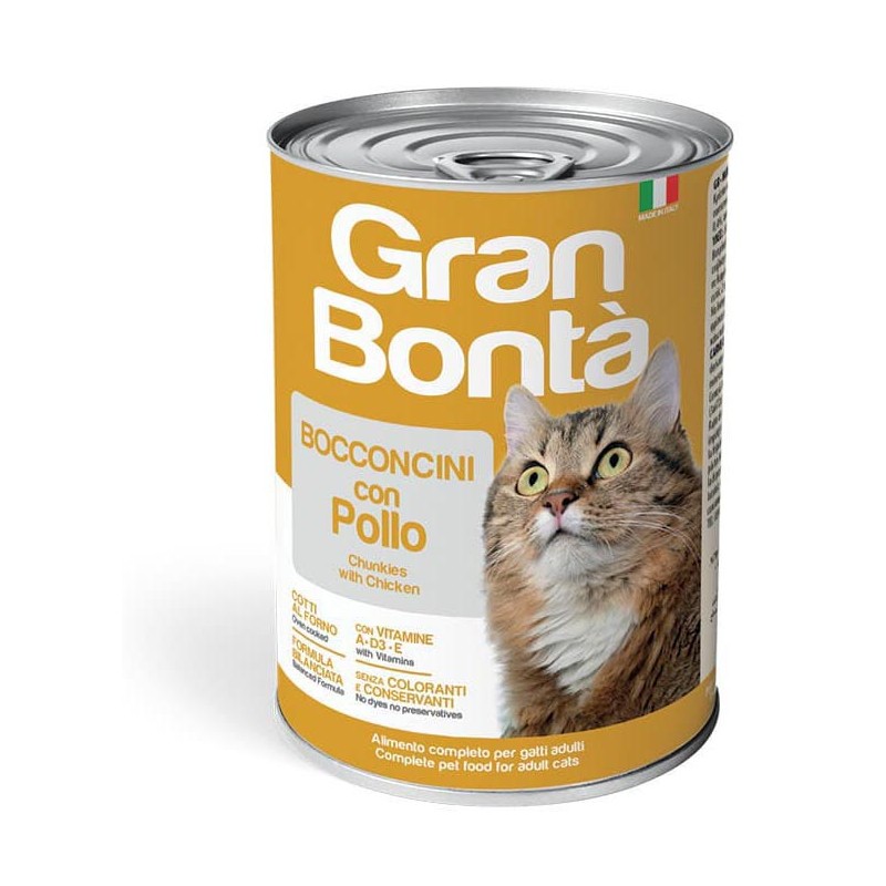 Monge GRAN BONTÀ  Bocconcini con Pollo da gr 400 per gatto
