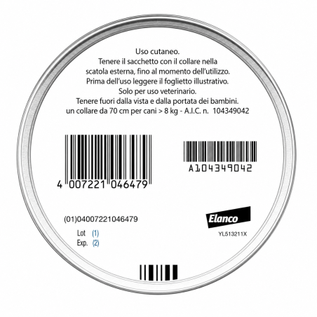 Seresto Collare Cani Oltre 8 Kg Originale Antipulci e Zecche 8 Mesi Spedizione Veloce