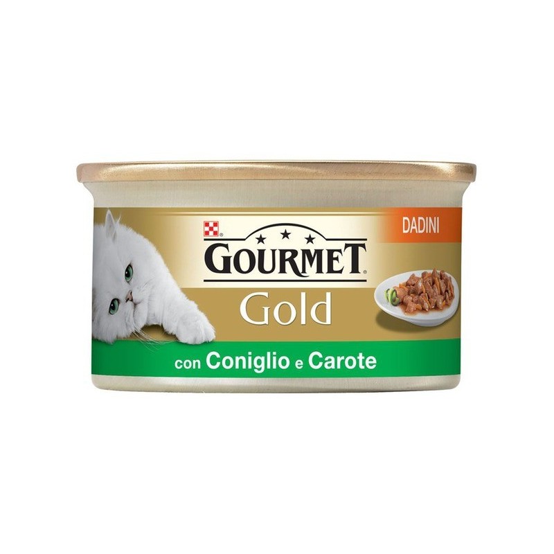 Purina Nestlè Gourmet Gold Dadini in salsa gr 85 con CONIGLIO E CAROTE