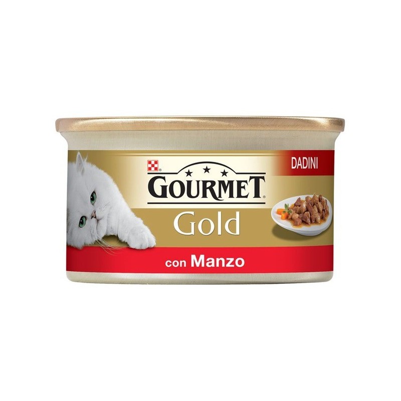 Purina Nestlè Gourmet Gold Dadini in salsa gr 85 con MANZO