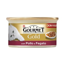 Purina Nestlè Gourmet Gold Dadini in salsa gr 85 con POLLO E FEGATO