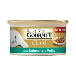 Purina Nestlè Gourmet Gold Dadini in salsa gr 85 con SALMONE E POLLO