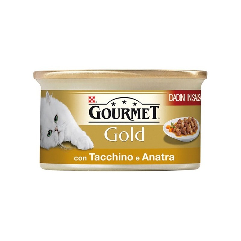 Purina Nestlè Gourmet Gold Dadini in salsa gr 85 con TACCHINO E ANATRA