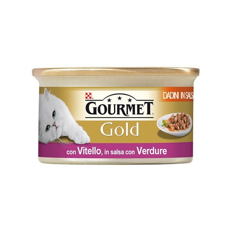 Purina Nestlè Gourmet Gold Dadini in salsa gr 85 con VITELLO E VERDURE