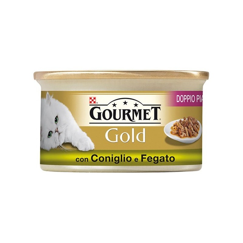 Purina Nestlè Gourmet Gold Doppio Piacere gr 85 con CONIGLIO E FEGATO