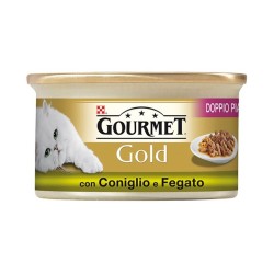 Purina Nestlè Gourmet Gold Doppio Piacere gr 85 con CONIGLIO E FEGATO