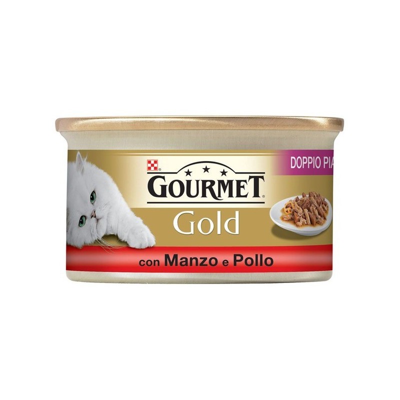 Purina Nestlè Gourmet Gold Doppio Piacere gr 85 con MANZO E POLLO