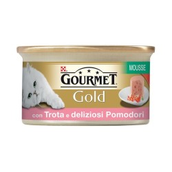 Purina Nestlè Gourmet Gold MOUSSE con TROTA E DELIZIOSI POMODORINI 85gr