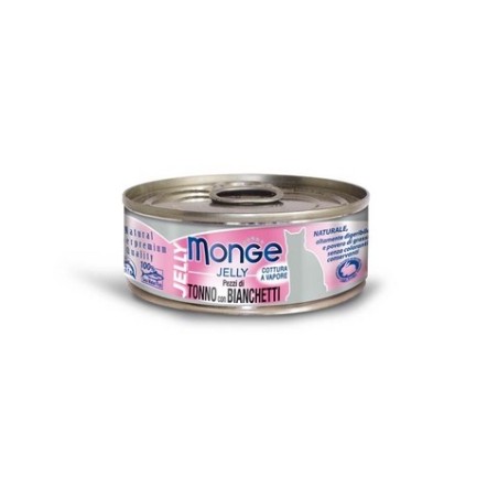Monge Superpremium Jelly Pezzetti di Tonno del Pacifico con Squisiti Gamberetti in Gelatina 80 gr