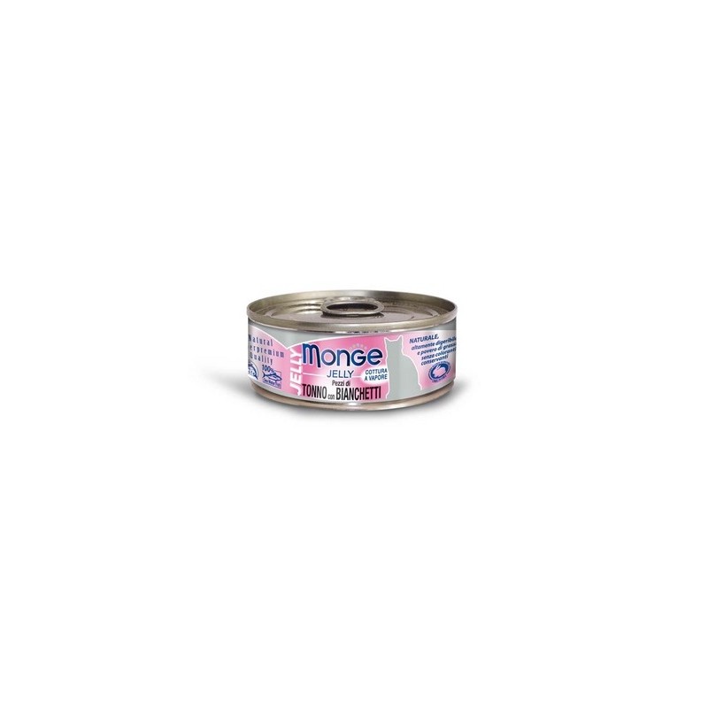 Monge Superpremium Jelly Pezzetti di Tonno del Pacifico con Squisiti Gamberetti in Gelatina 80 gr