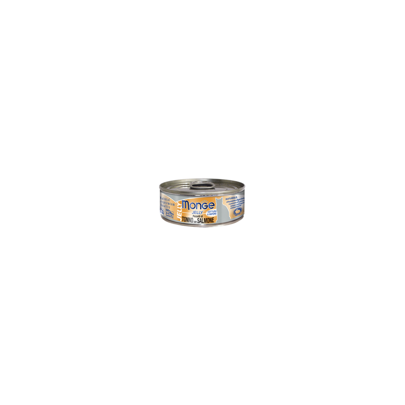 Monge Superpremium Jelly Pezzetti di tonno bonito con pregiato salmone in gelatina 80 gr