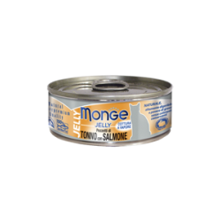 Monge Superpremium Jelly Pezzetti di tonno bonito con pregiato salmone in gelatina 80 gr
