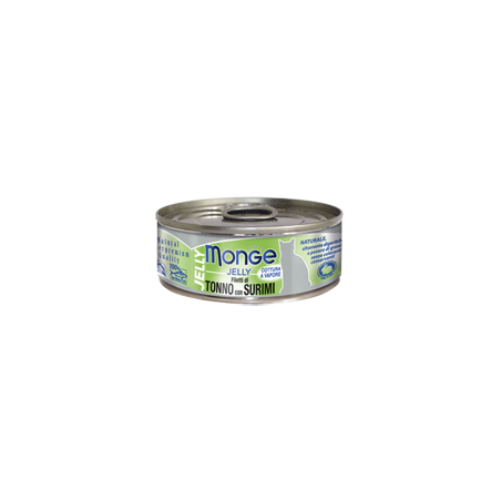 Monge Superpremium Jelly Filetti di Tonno del Pacifico con Delicato Surimi in Gelatina 80 gr