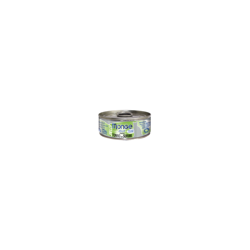 Monge Superpremium Jelly Filetti di Tonno del Pacifico con Delicato Surimi in Gelatina 80 gr