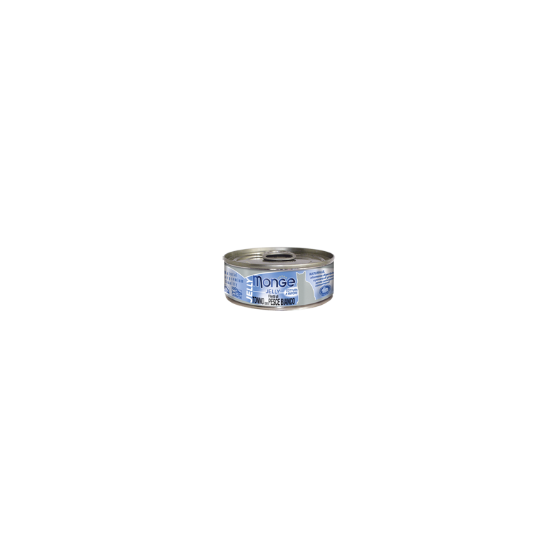 Monge Superpremium Jelly Filetti di tonno del Pacifico e pesce bianco in gelatina 80 gr