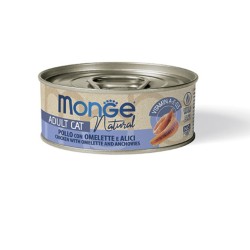 Monge Superpremium Natural Pezzetti di pollo con omelette e acciughine 80 gr