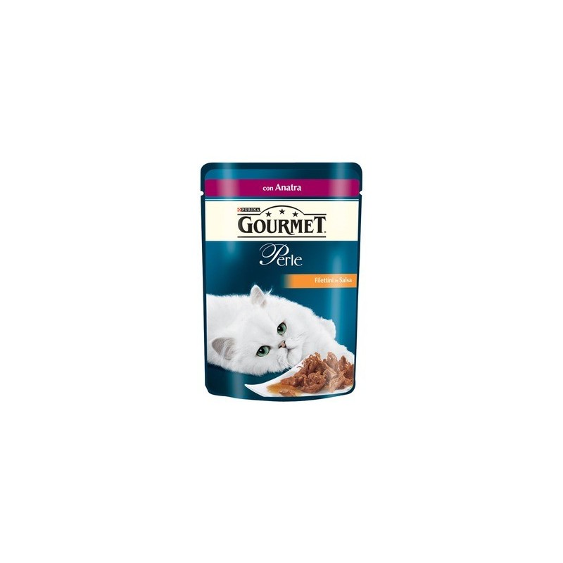 Purina Gourmet Perle Filettini In Salsa Gr.85 con anatra